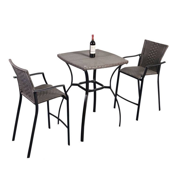 furniture sets garden set table and chair outdoor rattan bar stool