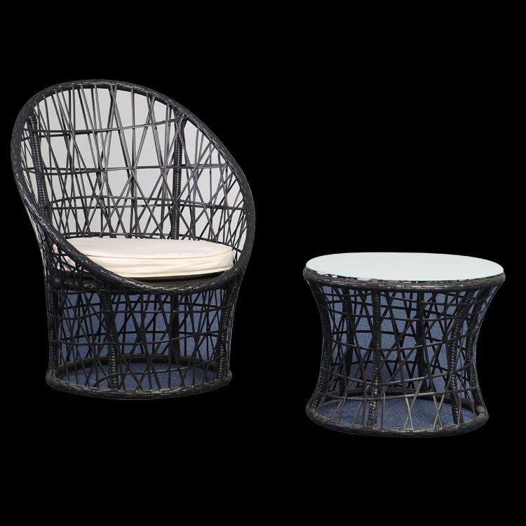 set rattan furniure chair aluminium modern cheap used coffee shop garden table and chairs