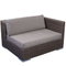 Wicker sectional 6 piece sofa set couch synthetic rattan outdoor patio furniture sofas