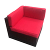 Sofa Garden Poly Black Outdoor Rattan Sectional Used Wicker Furniture for Sale