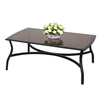 Garden Wood Plastic Composite Brushed Outdoor Furniture Patio Table Chair Aluminum