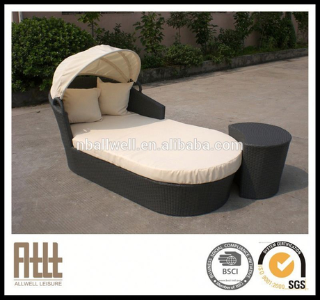 With quality warrantee factory directly patio rattan wicker sun chaise lounge