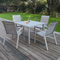 Custom garden dining table and chairs set 7 pieces aluminium garden dining dining table and chair