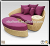 Customized factory directly garden furniture outdoor leisure pe rattan sun bed