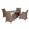 White Wicker Homebase Cheap Modern Garden with Umbrella The Best Outdoor Furniture Rattan Dining Table Set