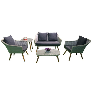 Small Winchester Garden Set Poly Synthetic Rattan Outdoor Furniture