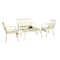 Leisure garden white wicker furniture table outdoor coffee set resin rattan chair