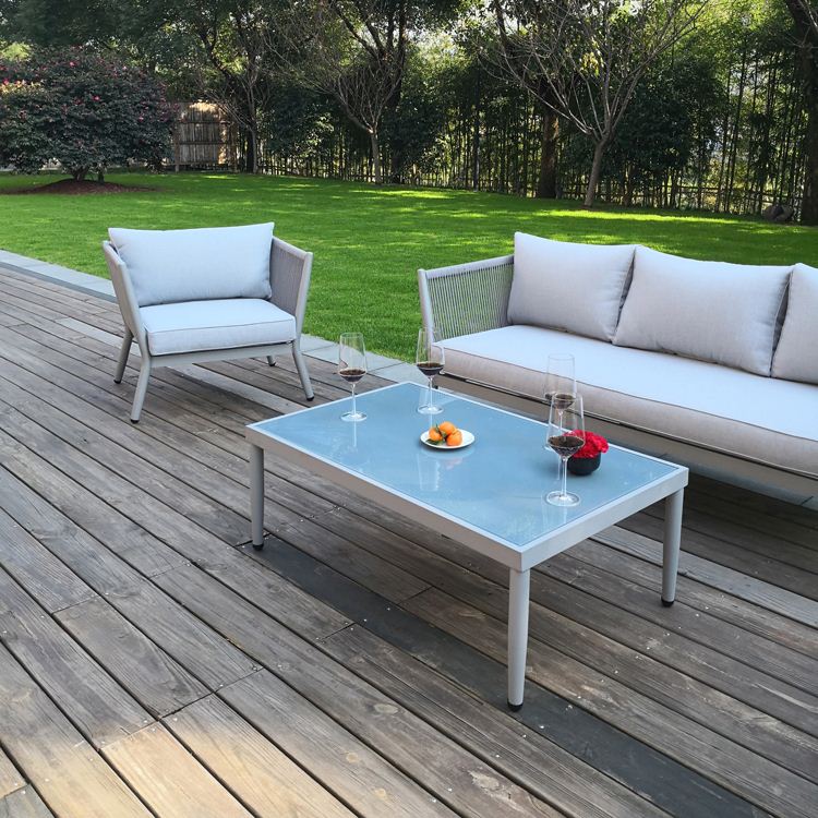 Top selling aluminium garden furniture outdoor furniture aluminium aluminum sofa set