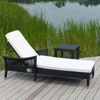 Corner Brown Rattan Garden Sets Pool Furniture Hot Sale Outdoor Lounge Bed