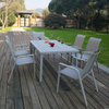 High quality outdoor chairs restaurant kids and chair wicker dining set aluminium furniture polywood table top