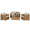 Furnitures Luxury Outdoor Discounted Patio Circular Cheap Clearance Garden Rattan Furniture Sets
