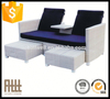 New product factory supply big size pe rattan outdoor daybed/sunbed/sun lounger