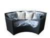 AWRF5505 Used Hotel Rattan Stylish Modern Furniture Round Sectional Sofa Set Stylish Modern Furniture