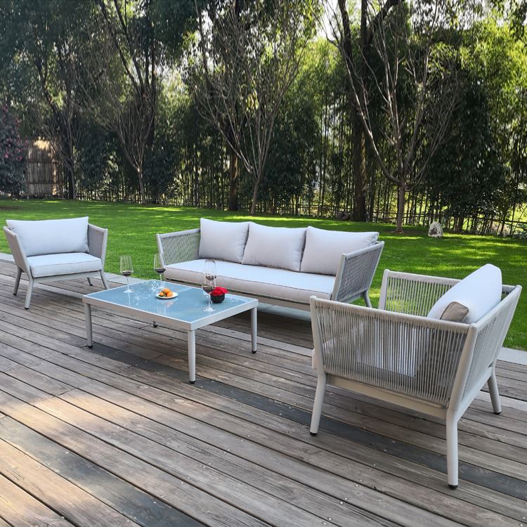 sofa suppliers popular used metal commercial new design outdoor cast aluminum patio aluminium furniture