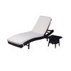 Outdoor Leisure Sun Set Garden Furniture Loungers Elegant Modern Design Rattan Chaise Lounge