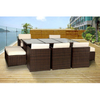 2022 whole sale synthetic all weather 7 pcs patio furniture rattan furniture garden awrf5006 rattan furniture garden